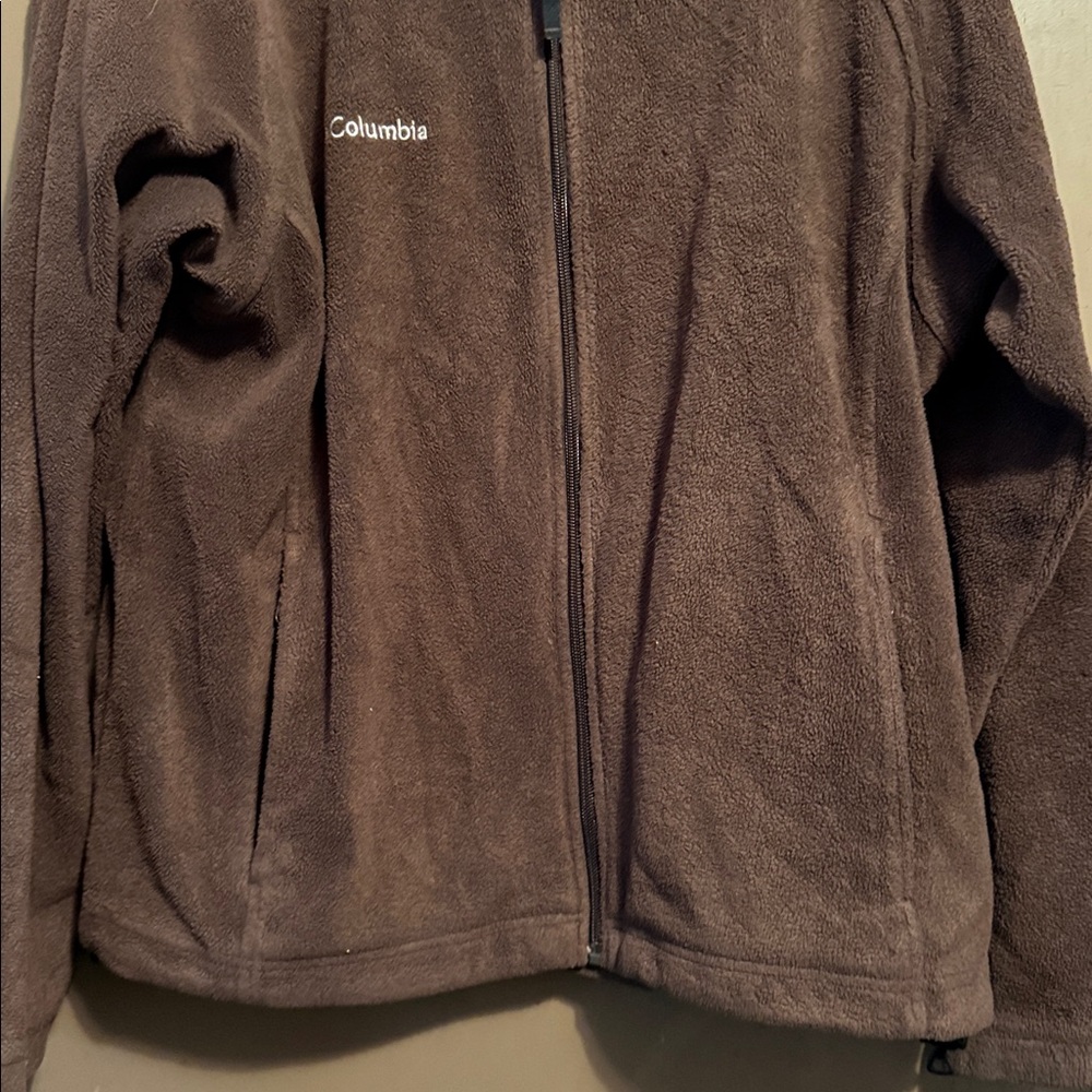 Columbia Brown Fleece Zip-Up Jacket Size XL - Picture 4 of 7